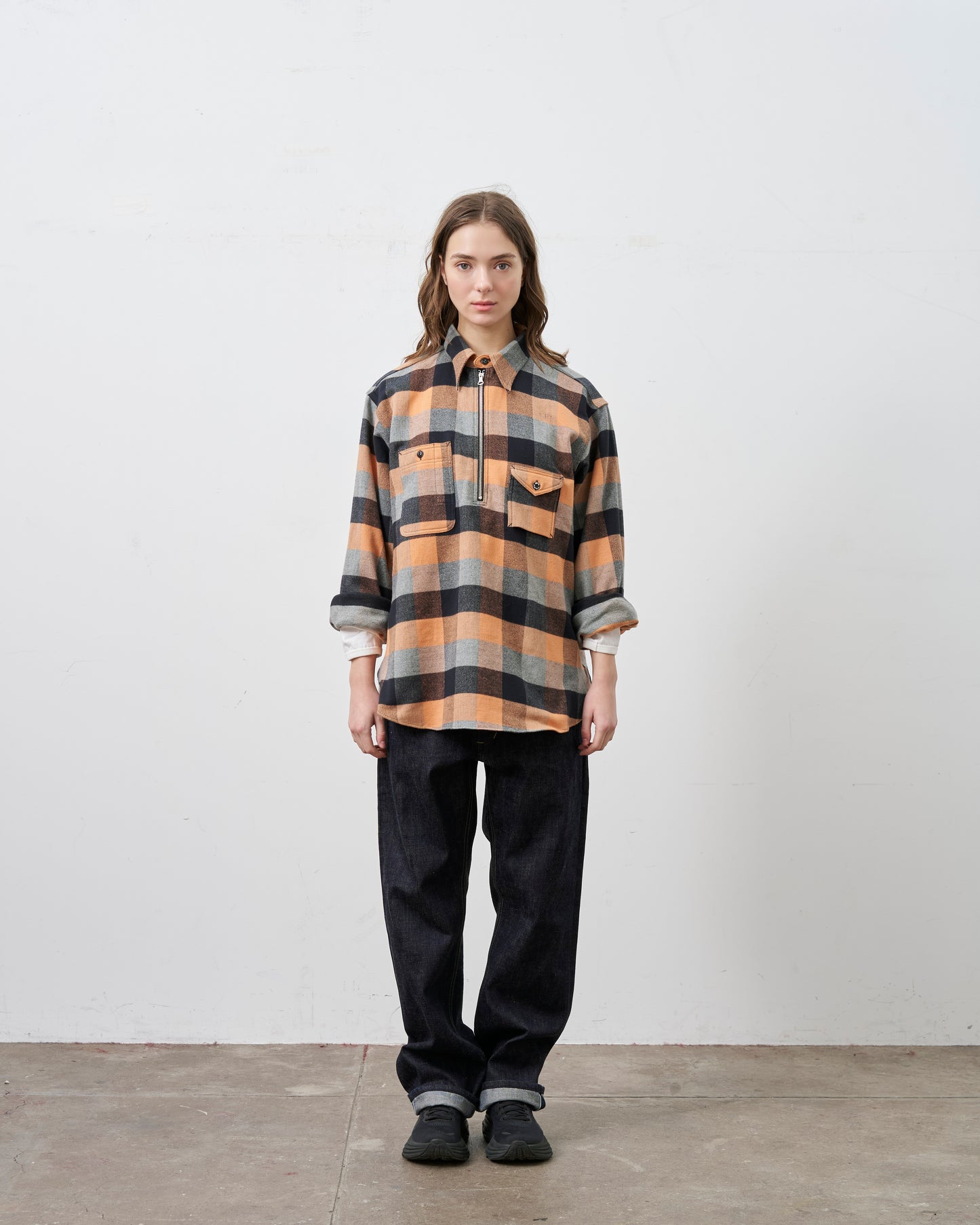 【Launch on September 12th】BIG YANK Y1936 HALF-ZIP SHIRTS FLANNEL BROCK CHECK