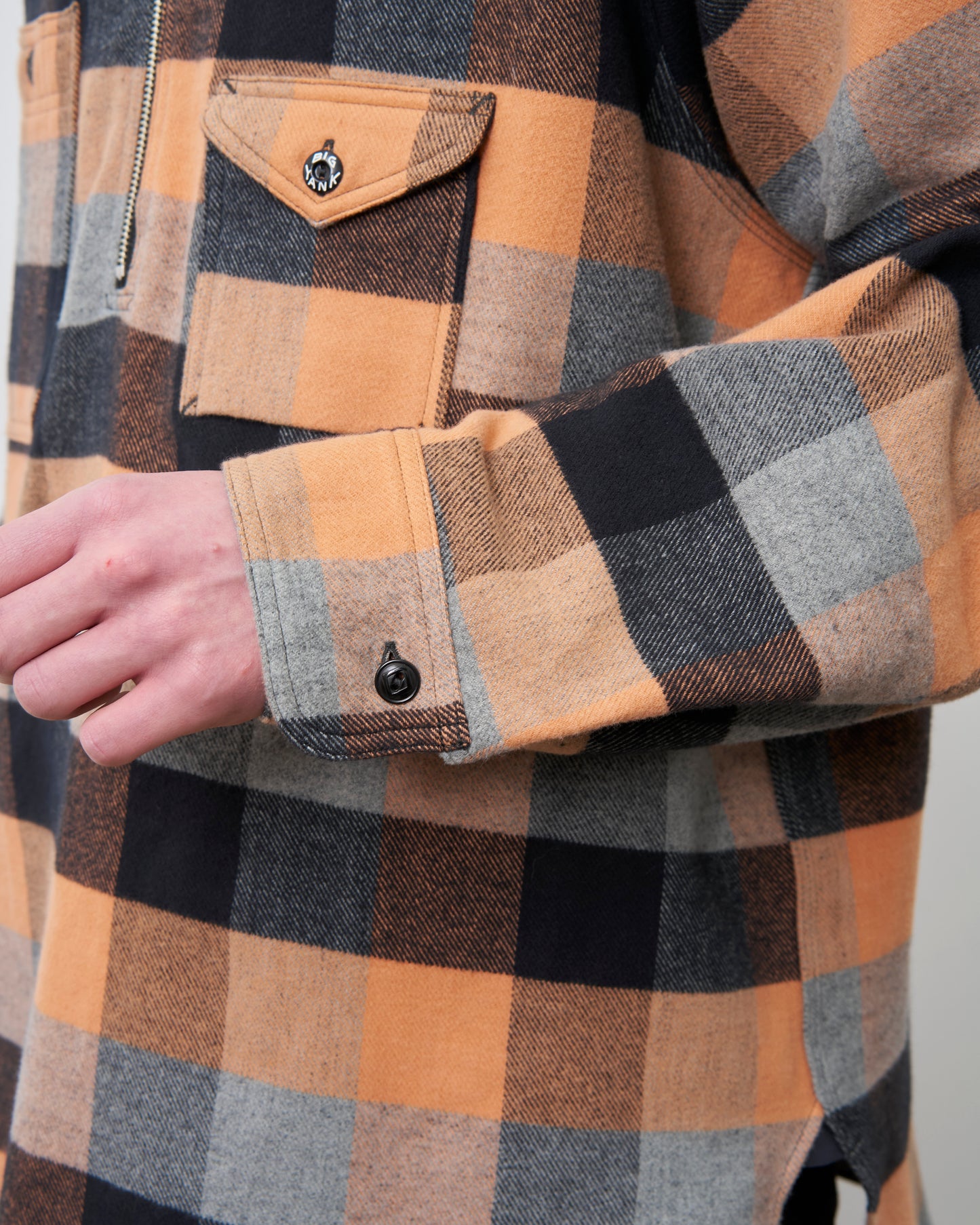 【Launch on September 12th】BIG YANK Y1936 HALF-ZIP SHIRTS FLANNEL BROCK CHECK