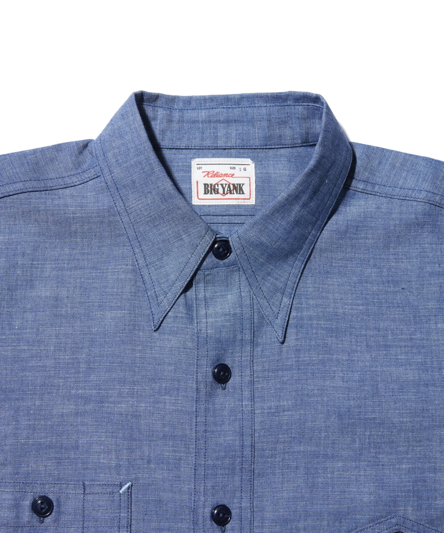 BIG YANK Y1942 SHORT SLEEVE SHIRTS CHAMBRAY