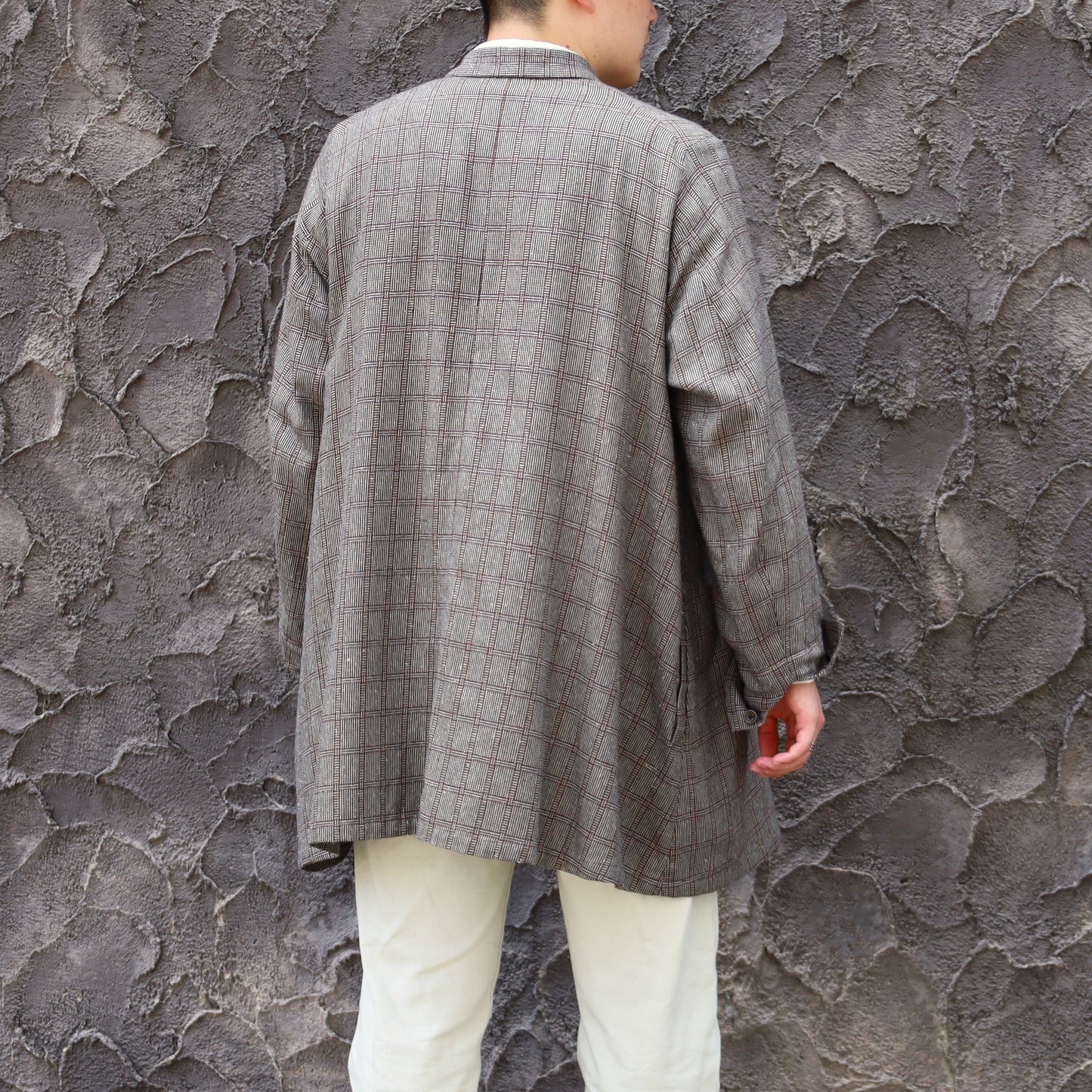 ARTHUR COTTON SILK BROWN CHECKS