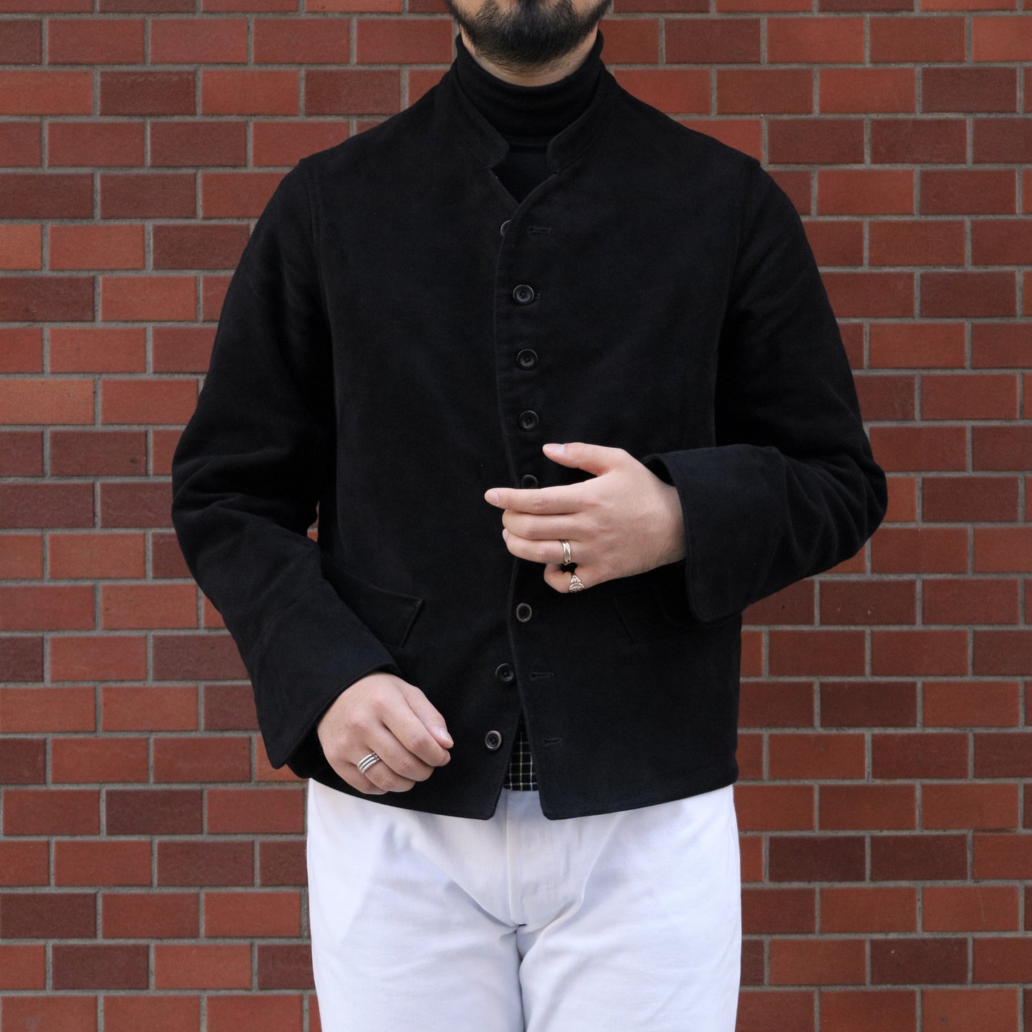 DOLMAN ENGLISH MOLESKIN BLACK