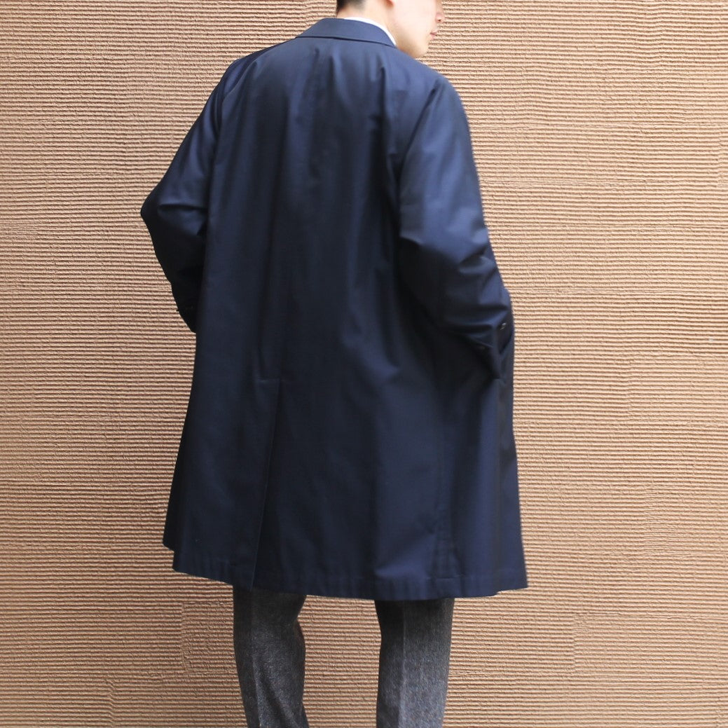 SINGLE RAGLAN COAT GABARDINE NAVY