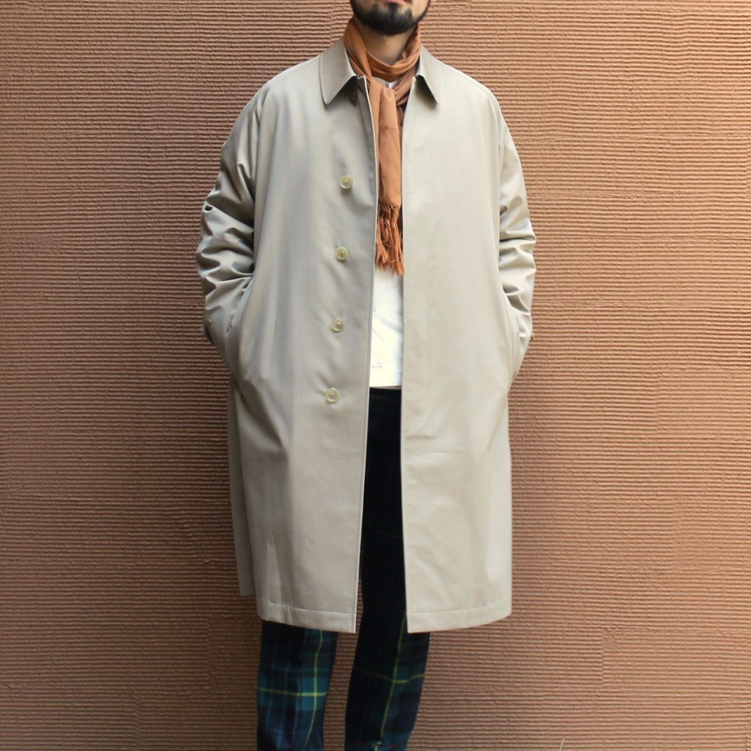 SINGLE RAGLAN COAT GABARDINE BEIGE