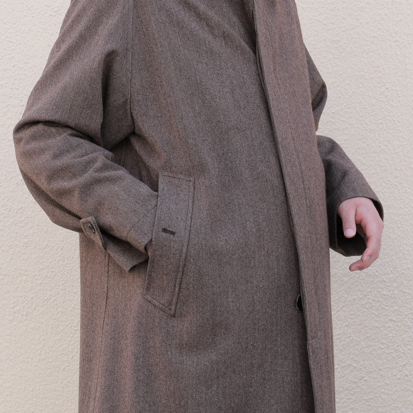 Single raglan Coat IX Brown