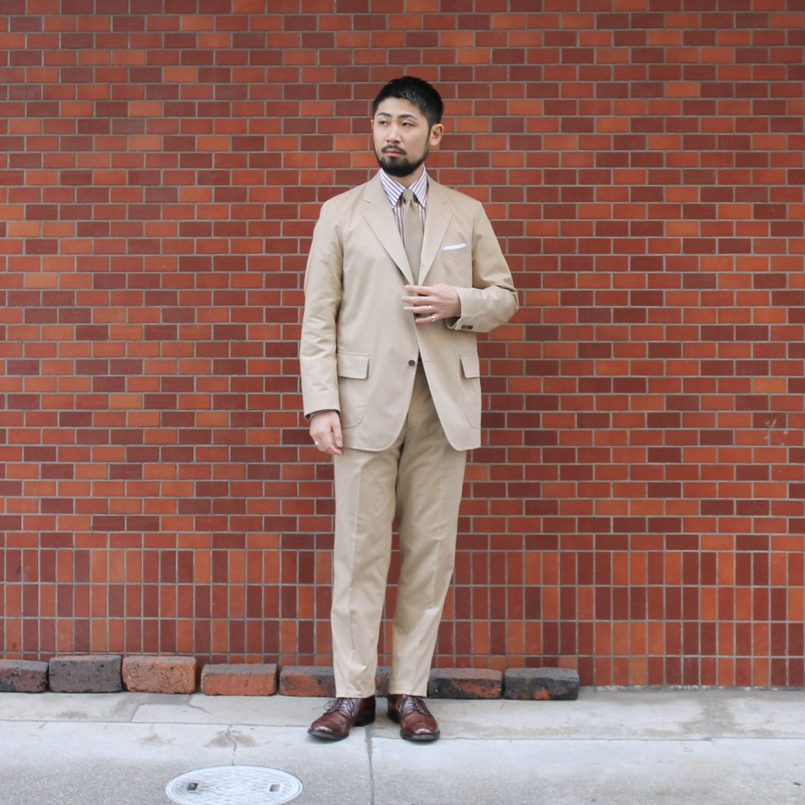 UNIVERSITY JACKET POPLIN BEIGE