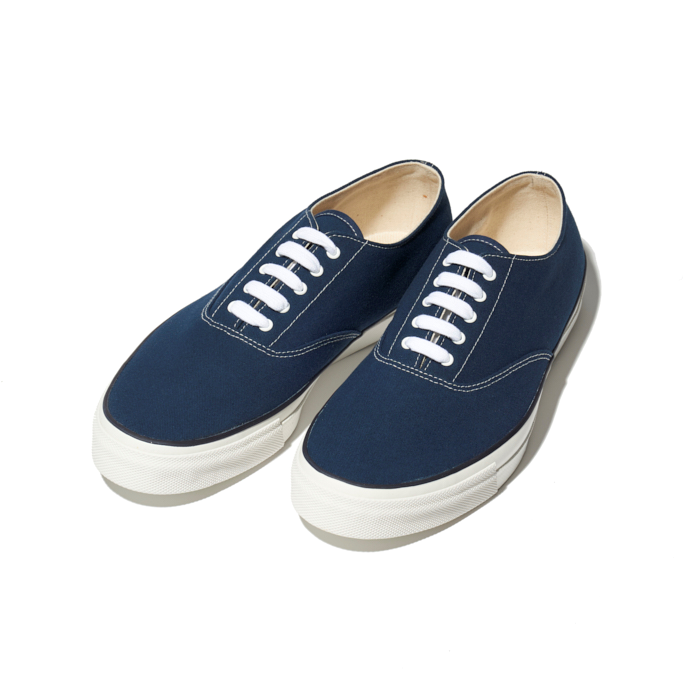 WAKOUWA LOW-TOP WHITE SOLE NAVY MADE IN TAIWAN
