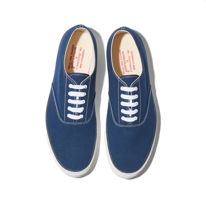 WAKOUWA LOW-TOP WHITE SOLE NAVY MADE IN TAIWAN