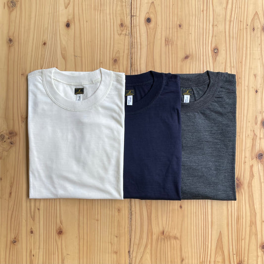 GOOD & WOOLEN MERINO WOOL CREW NECK TEE L/S