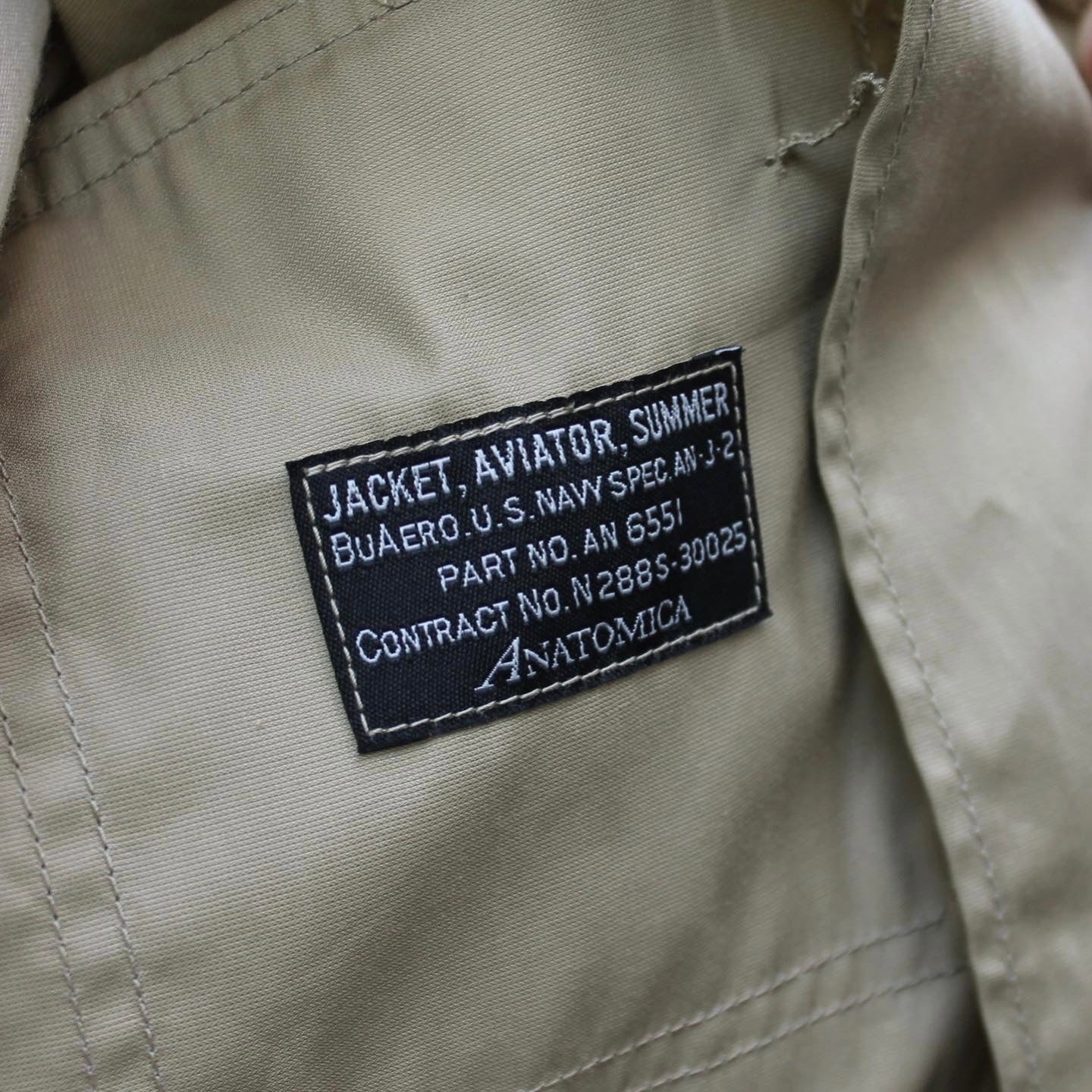 U.S. NAVY FLIGHT JACKET KHAKI