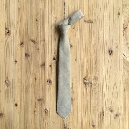 Lana vintage de corbata con flecos a mano