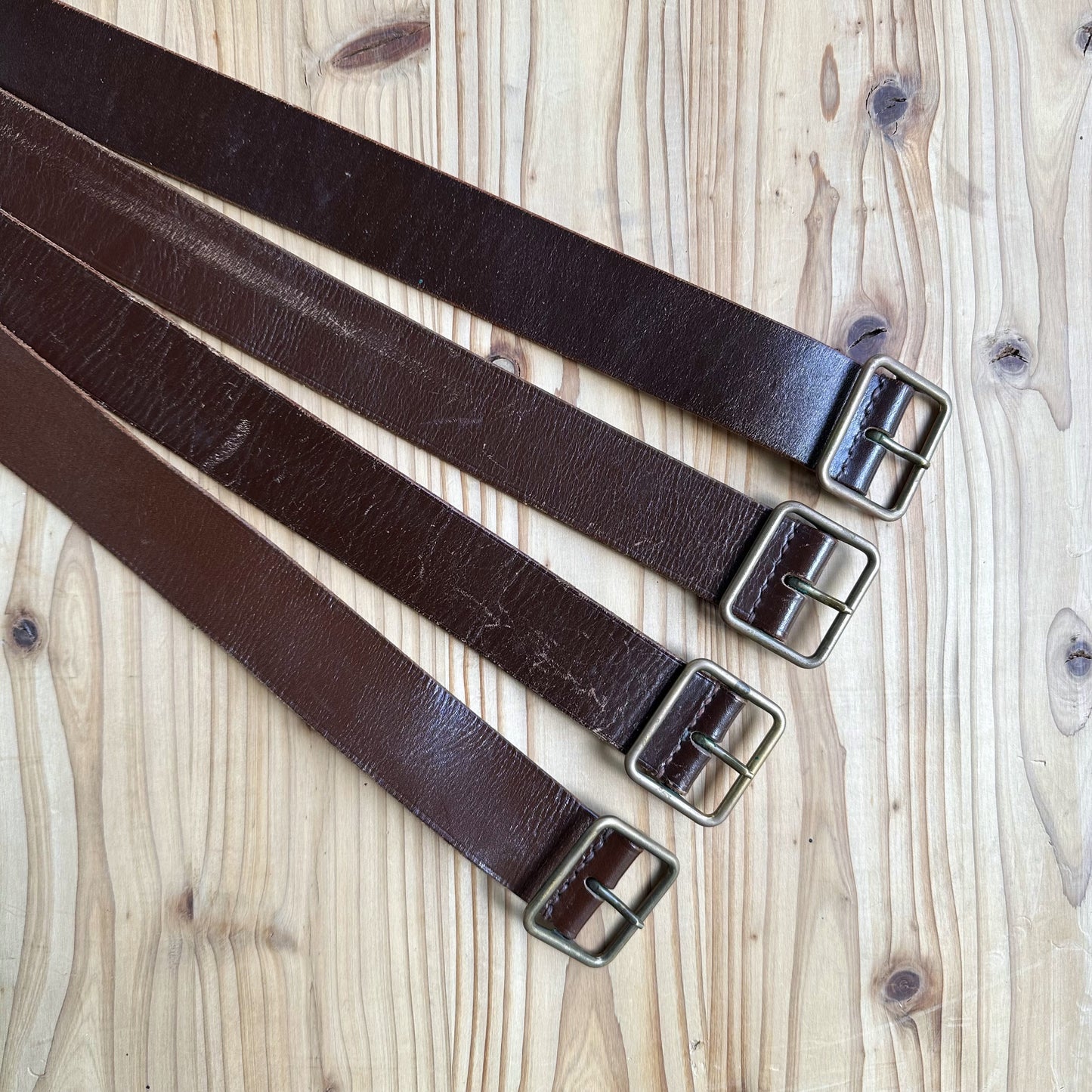 DEAD-STOCK SWISS ARMY LEATHER BELT