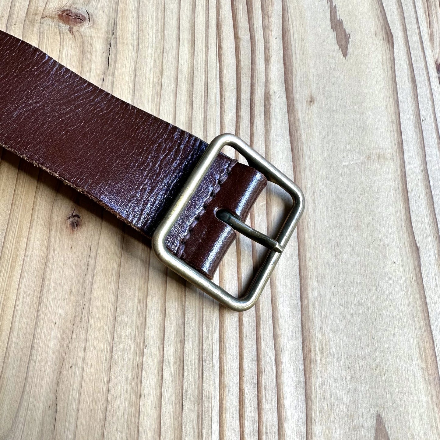 DEAD-STOCK SWISS ARMY LEATHER BELT