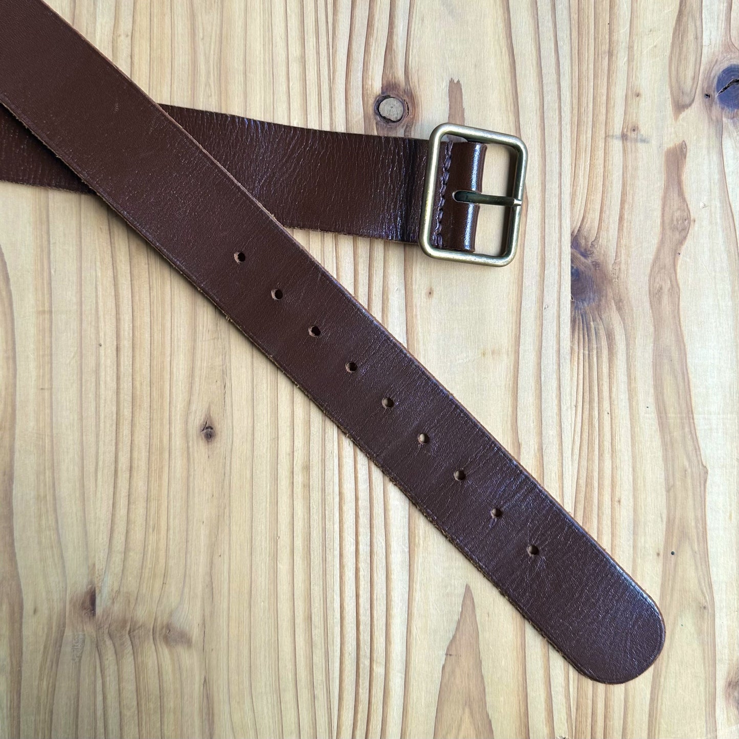 DEAD-STOCK SWISS ARMY LEATHER BELT