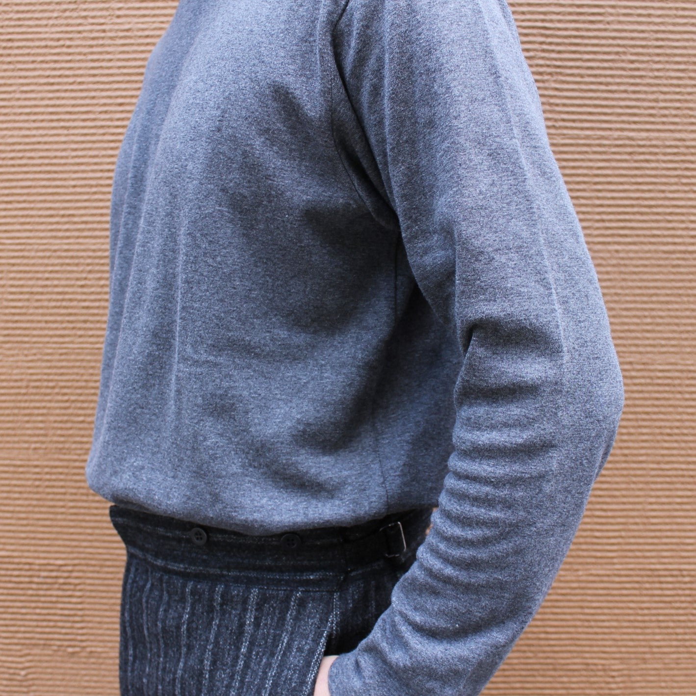 MOCK NECK TEE L/S