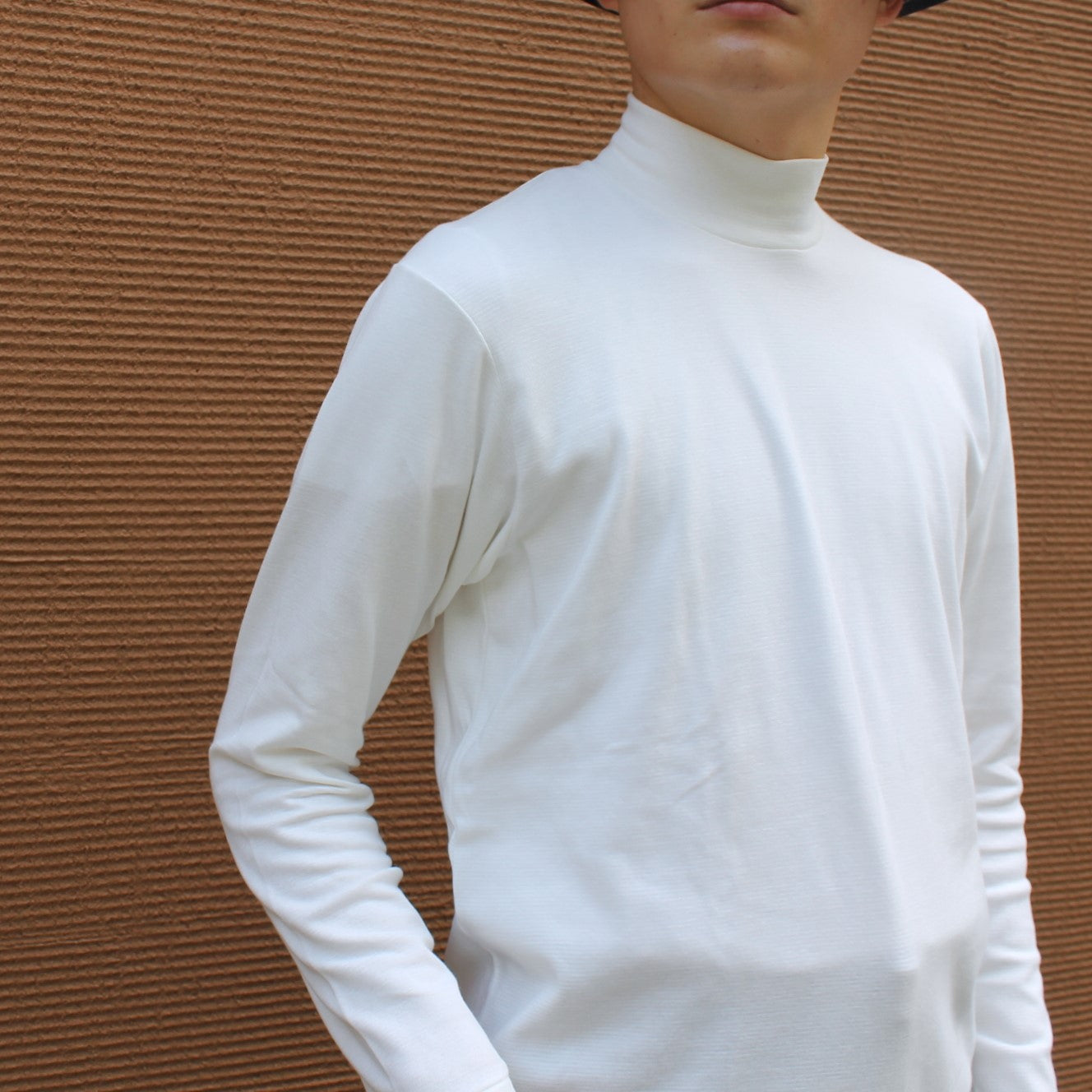 MOCK NECK TEE L/S