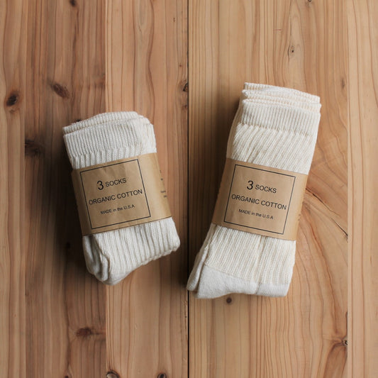 ORGANIC COTTON 3PACK SOCKS